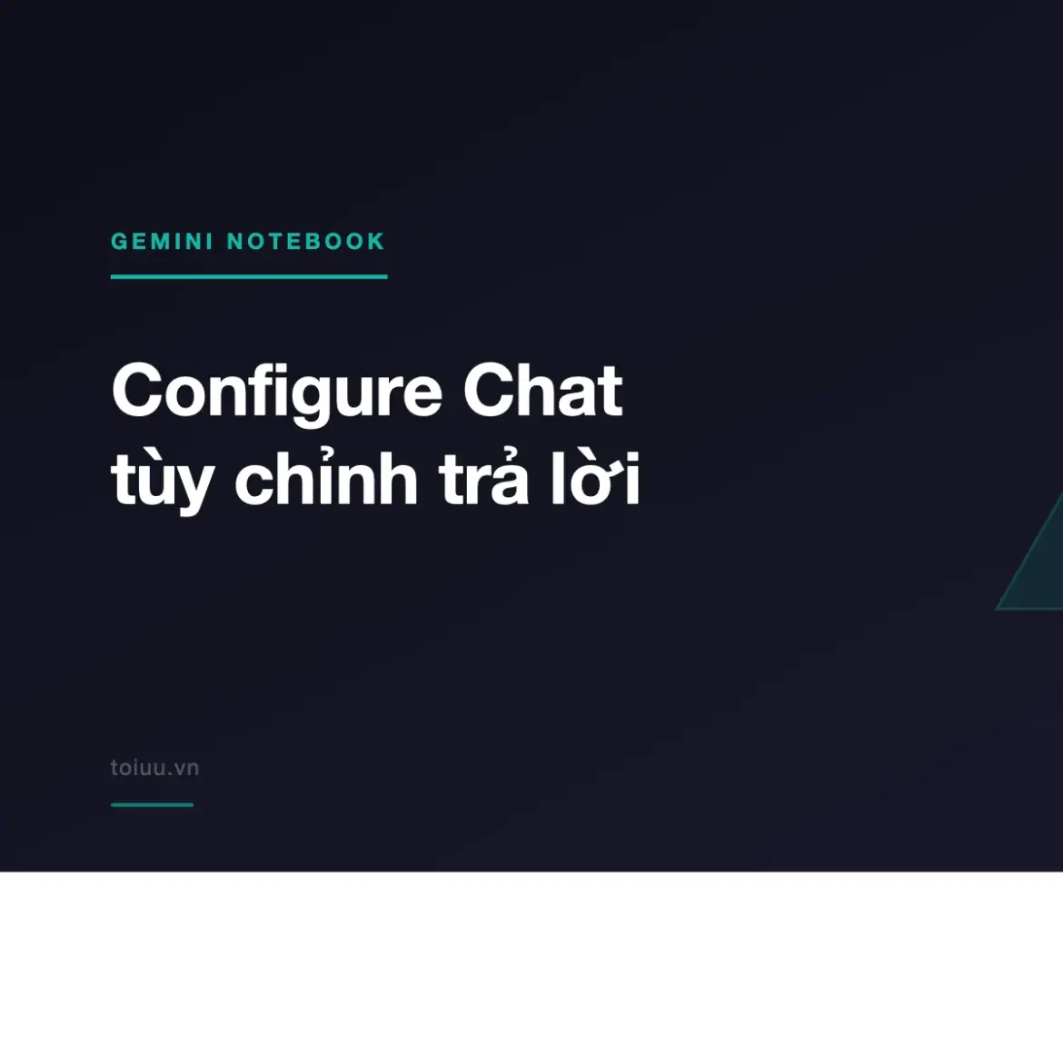 Configure Chat tùy chỉnh trả lời