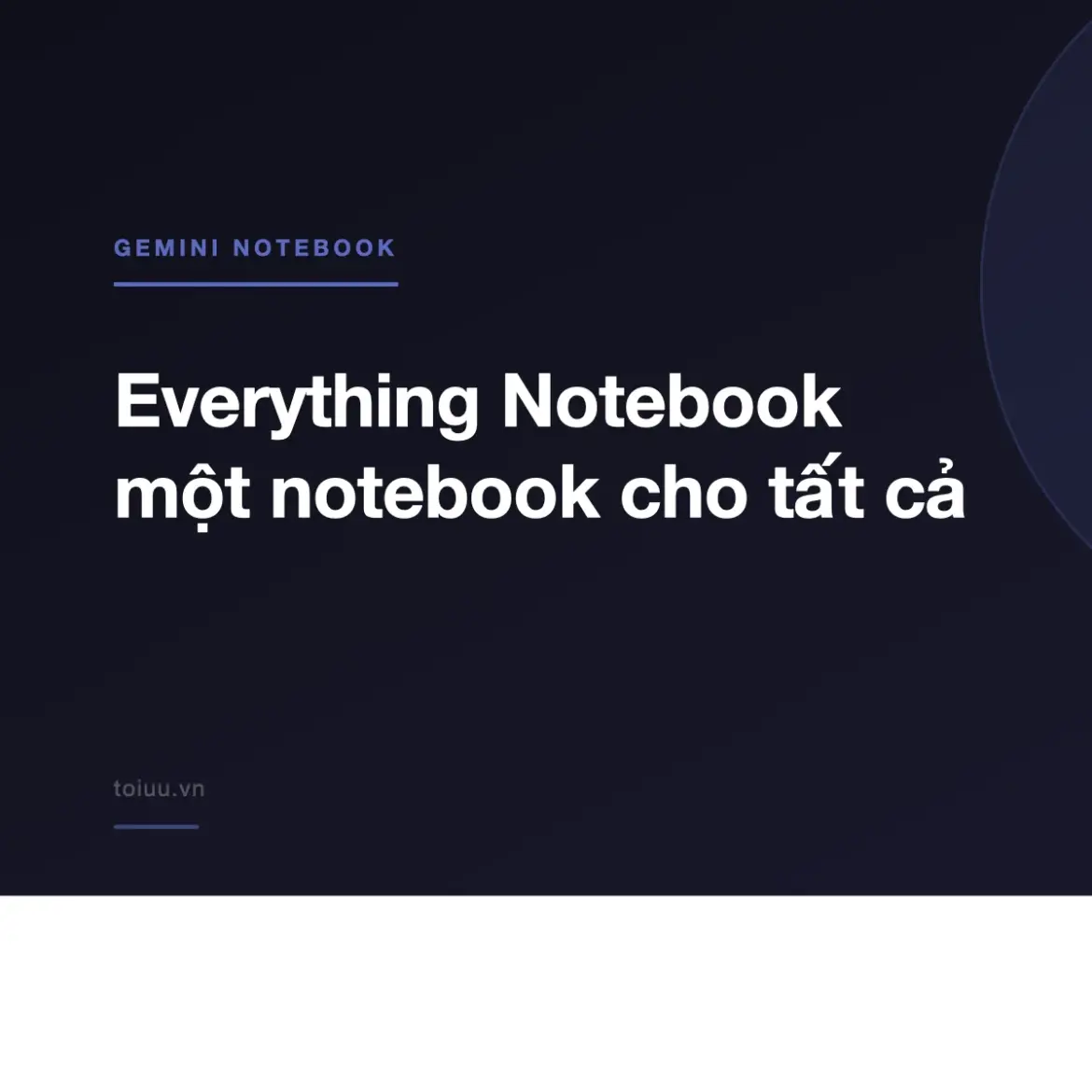 Everything Notebook một notebook cho tất cả