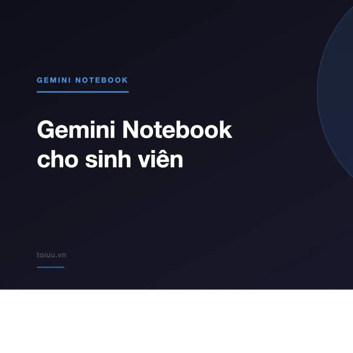 Gemini Notebook cho sinh viên