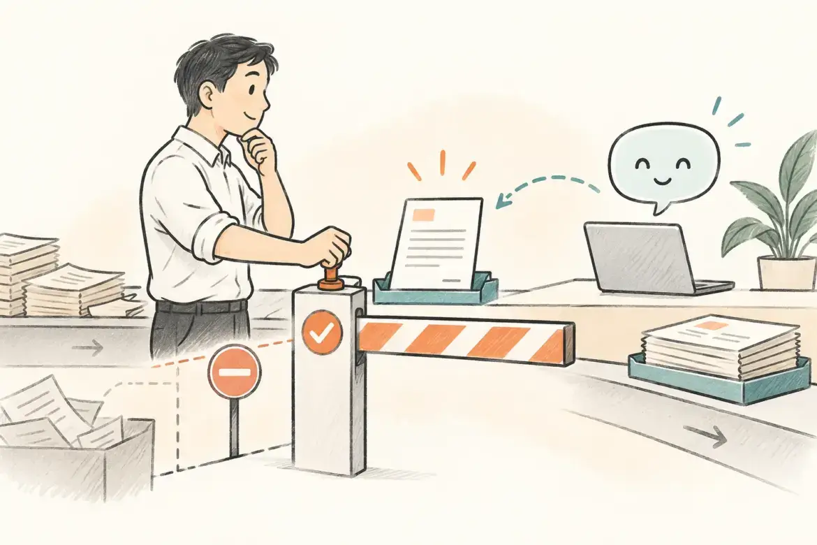 Người quản lý giữ quyền phê duyệt tại điểm dừng của quy trình AI