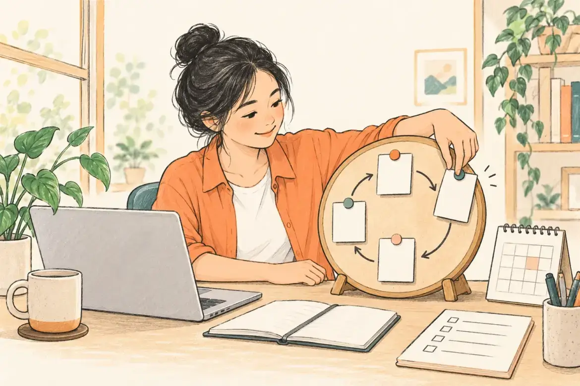 Người vận hành sắp xếp các bước thành một quy trình có thể lặp lại